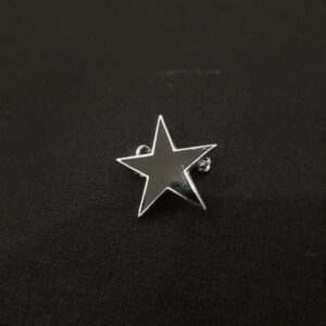 Metallpin Stjärna (Svart)