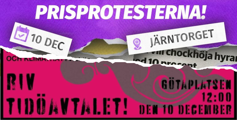 Stöd på demonstrationer och ändrade öppetider 10/12 – Support for demonstrations and changed opening hours 10/12