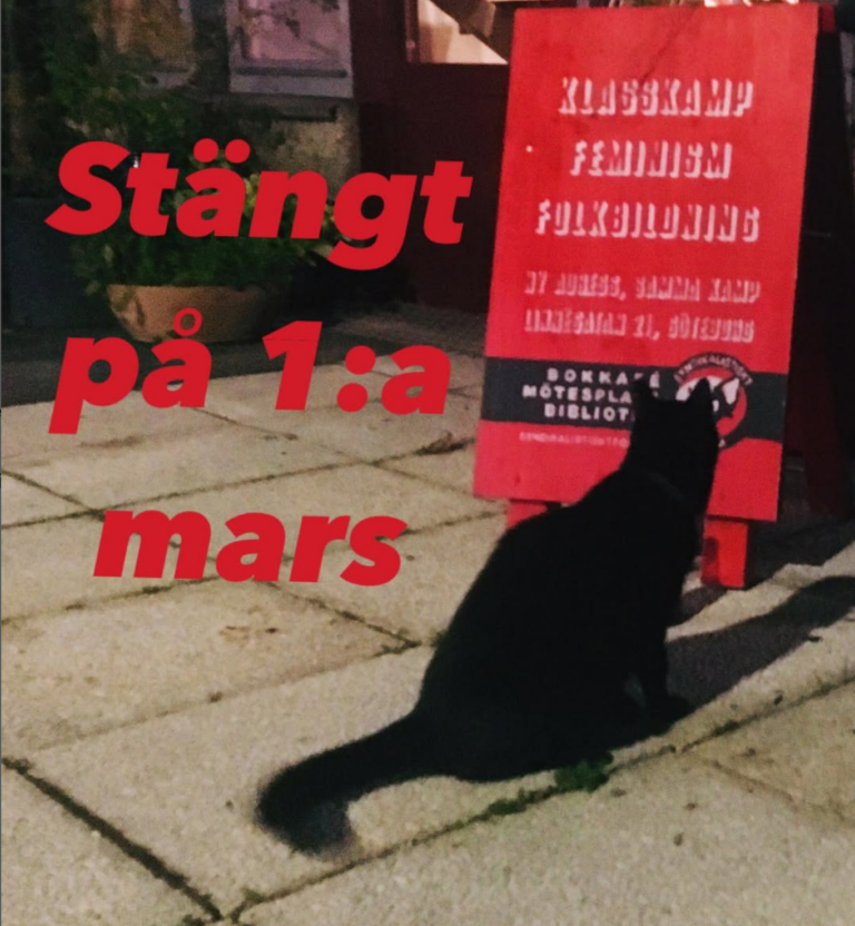 Stängt 1 mars