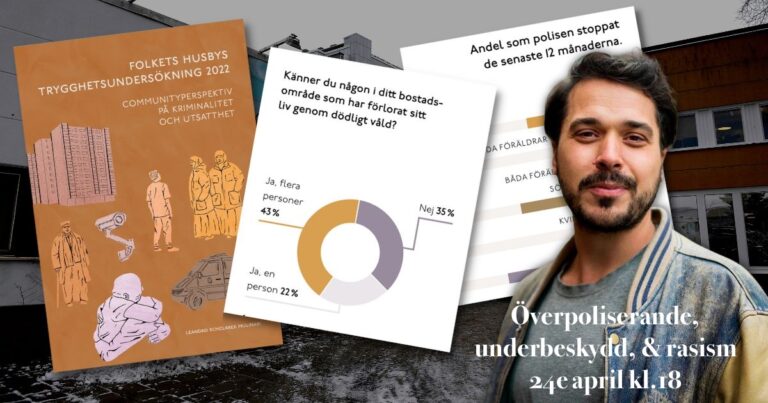 Förläsning med Leandro Schclarek Mulinari: Överpolisande, underbeskydd, och rasism.